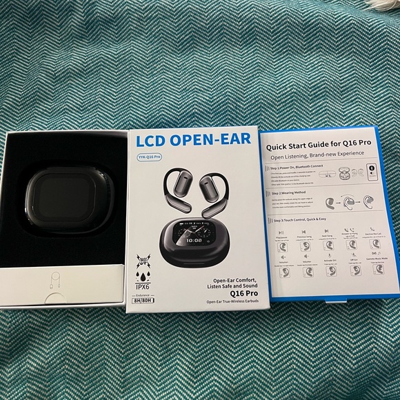 Other - LCD Open-Ear YYK-Q16 Pro Wireless Earbuds – Excellent Condition